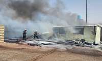 یک کشته در حادثه آتش سوزی واحد صنعتی در مهدیشهر
