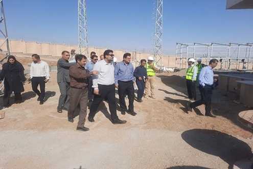 بازدید از روند اجرای پست برق شهرک صنعتی ایوانکی