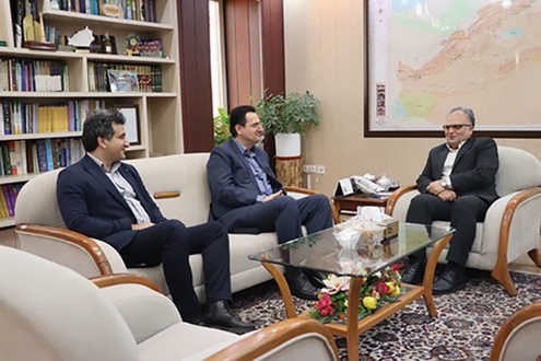 دیدار سرپرست شرکت شهرک‌های صنعتی استان با فرماندار سمنان