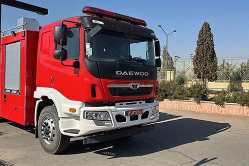 دومین خودروی آتش‌نشانی ۱۸ تنی به شهرک صنعتی شاهرود تحویل شد